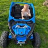 Дитячий двомісний електромобіль Bambi Buggy TURBO RR (MP3) з багажником, синій