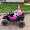 Дитячий повнопривідний електромобіль Baggy Can-Am Rotax, рожевий