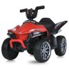 Дитячий електроквадроцикл ATV Super Wild (MP3) з ручкою для транспортування, червоний
