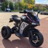 Дитячий електромотоцикл Bambi Ducati Sport R6 Police (MP3) триколісний, чорний