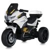 Дитячий триколісний електромотоцикл TOYS (MP3) з багажником та пультом керування, білий