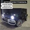 Дитячий двомісний повнопривідний електромобіль Bambi Mercedes AMG G63 (MP3) з ручкою для транспортування, чорний