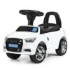 Дитячий толокар Audi Mini з багажником, білий