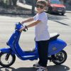 Дитячий швидкісний електромотоцикл Bambi Vespa SXL125 Sport (MP3), до 70 кг, до 20 км, блакитний