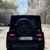 Дитячий двомісний повнопривідний електромобіль Mercedes G63 з автофарбуванням, до 80 кг, чорний