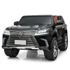 Дитячий двомісний повнопривідний електромобіль Bambi Lexus LX 570 (MP3) з ручкою для транспортування та автофарбуванням, чорний
