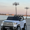 Дитячий двомісний електромобіль Bambi Toyota Tundra (MP3) з багажником та ручкою для транспортування, білий