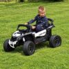 Дитячий повнопривідний електромобіль Bambi Baggy Can-Am Rotax, білий