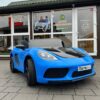 Дитячий двомісний електромобіль Porsche (48V) без пульта керування, до 100 кг, до 18 км/год, синій