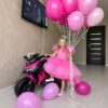 Дитячий електромотоцикл Bambi BMW COMFORT триколісний, рожевий