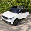 Дитячий двомісний повнопривідний електромобіль Bambi Range Rover (MP3) з ручкою для транспортування, білий