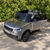 Дитячий двомісний повнопривідний електромобіль Range Rover (MP3) з ручкою для транспортування та автофарбуванням, сірий