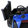 Дитячий двомісний електромобіль Lamborghini Aventador SV (MP3) до 100 кг, синій