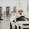 Дитячий електромобіль Bambi Range Rover Evoque (MP3) з додатковими коліщадками, білий