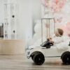 Дитячий електромобіль Bambi Range Rover Evoque (MP3) з додатковими коліщадками, білий