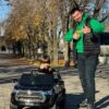 Дитячий двомісний повнопривідний електромобіль Bambi Toyota Hilux з автофарбуванням, чорний