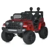 Дитячий електромобіль Bambi Jeep RoadRacer (MP3) з автофарбуванням, червоний