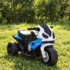 Дитячий триколісний електромотоцикл Bambi BMW RR (MP3), блакитний