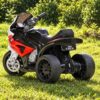 Дитячий триколісний електромотоцикл Bambi BMW RR (MP3), червоний