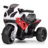Дитячий триколісний електромотоцикл Bambi BMW RR (MP3), червоний