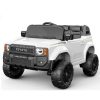 Дитячий електромобіль Toyota Land Cruiser, повнопривідний джип, білий