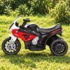 Дитячий триколісний електромотоцикл Bambi BMW RR (MP3), червоний