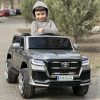 Дитячий електромобіль Bambi Toyota Land Cruiser, сірий
