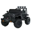 Дитячий електромобіль Bambi Jeep з додатковими ліхтарями, чорний