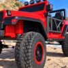 Дитячий електромобіль Bambi Jeep з додатковими ліхтарями, червоний