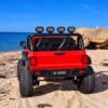 Дитячий електромобіль Bambi Jeep з додатковими ліхтарями, червоний