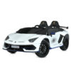 Дитячий електромобіль Lamborghini Aventador SVJ WHITE, повнопривідний, білий