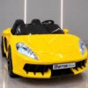 Дитячий двомісний електромобіль Bambi Porsche Cayman до 100 кг, жовтий