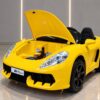 Дитячий двомісний електромобіль Bambi Porsche Cayman до 100 кг, жовтий