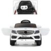 Дитячий електромобіль Bambi Mercedes-Benz Design (MP3) з ручкою для транспортування та багажником, білий