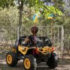Дитячий Bambi Buggi повнопривідний з прапорцями, жовтий