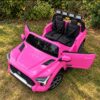Дитячий електромобіль Bambi Toyota Tundra з додатковими фонарями, рожевий