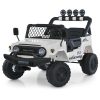 Дитячий електромобіль Bambi Jeep на пульті керування, білий