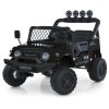 Дитячий електромобіль Bambi Jeep на пульті керування, чорний