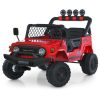 Дитячий електромобіль Bambi Jeep на пульті керування, червоний