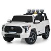 Дитячий електромобіль Bambi Toyota Tundra з додатковими фонарями, білий