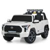 Дитячий електромобіль Bambi Toyota Tundra з додатковими фонарями, білий