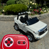 Дитячий електромобіль Bambi Toyota Tundra з додатковими фонарями, білий