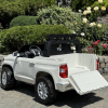 Дитячий електромобіль Bambi Toyota Tundra з додатковими фонарями, білий