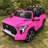 Дитячий електромобіль Bambi Toyota Tundra з додатковими фонарями, рожевий