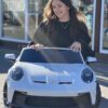 Дитячий електромобіль Bambi (24V) Porshe 911 двомісний зі спойлером, білий