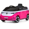 Дитячий електромобіль Bambi Volkswagen автобус, рожевий