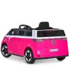 Дитячий електромобіль Bambi Volkswagen автобус, рожевий