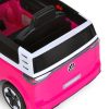Дитячий електромобіль Bambi Volkswagen автобус, рожевий