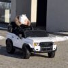 Дитячий електромобіль Джип Bambi Toyota з навісними фарами, білий