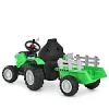 Дитячий електромобіль Tractor Bambi з причепом та пультом керування, зелений